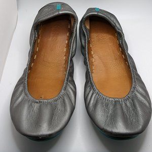 Tieks ballet flats; Metallic Pewter size 9